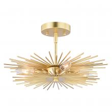 Vaxcel International C0227 - Nikko 16-in Semi Flush Ceiling Light Gold