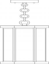 Arroyo Craftsman LYH-7CS-RC - 7" Lyon Pendant