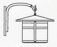 Arroyo Craftsman BB-14AM-N - 14" berkeley wall mount