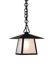 Arroyo Craftsman CH-8TCS-RB - 8" carmel pendant with t-bar overlay