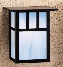 Arroyo Craftsman HS-10ATN-RB - 10" huntington sconce with roof and classic arch overlay