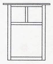 Arroyo Craftsman MW-15ERM-P - 15" mission flush wall mount without overlay (empty)