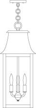 Arroyo Craftsman ORH-10RM-P - 10" orpington pendant