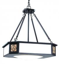 Arroyo Craftsman SCCH-21CR-RB - 21" saint clair inverted chandelier