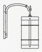 Arroyo Craftsman VB-11NRGW-AB - 11" valencia wall mount - no roof