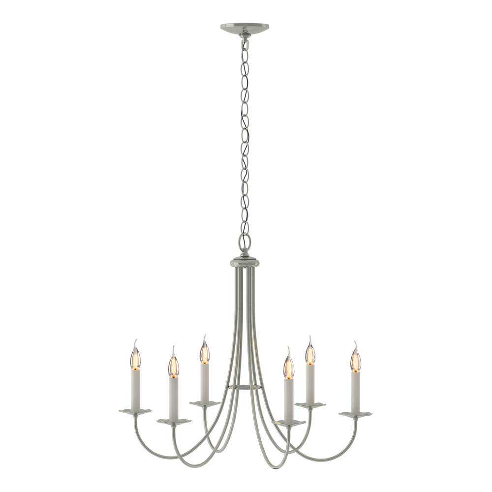 Simple Sweep 6 Arm Chandelier