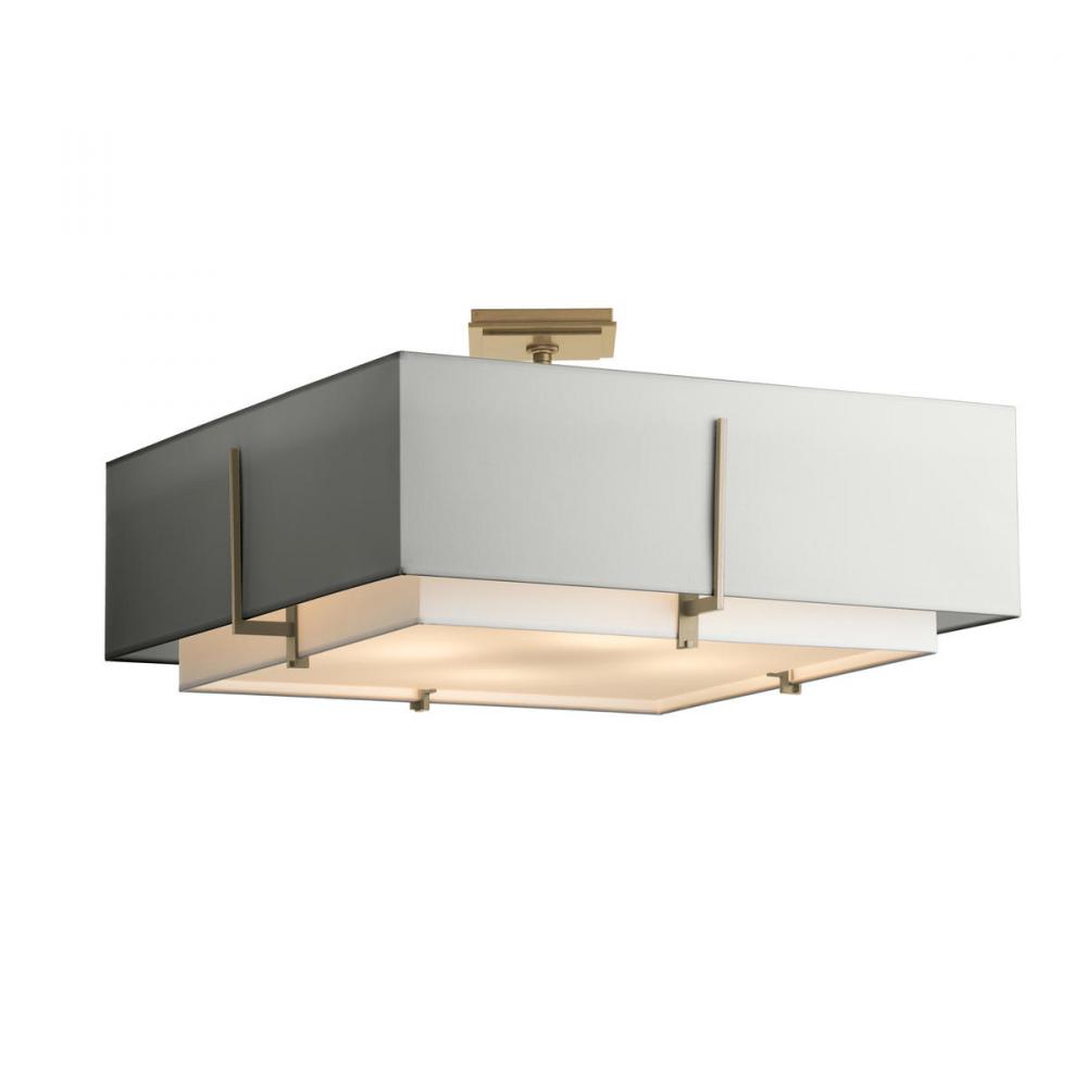 Exos Square Large Double Shade Semi-Flush