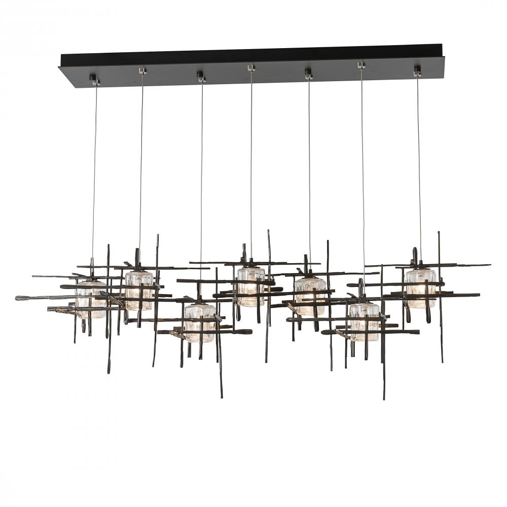 Tura 7-Light Seeded Glass Pendant