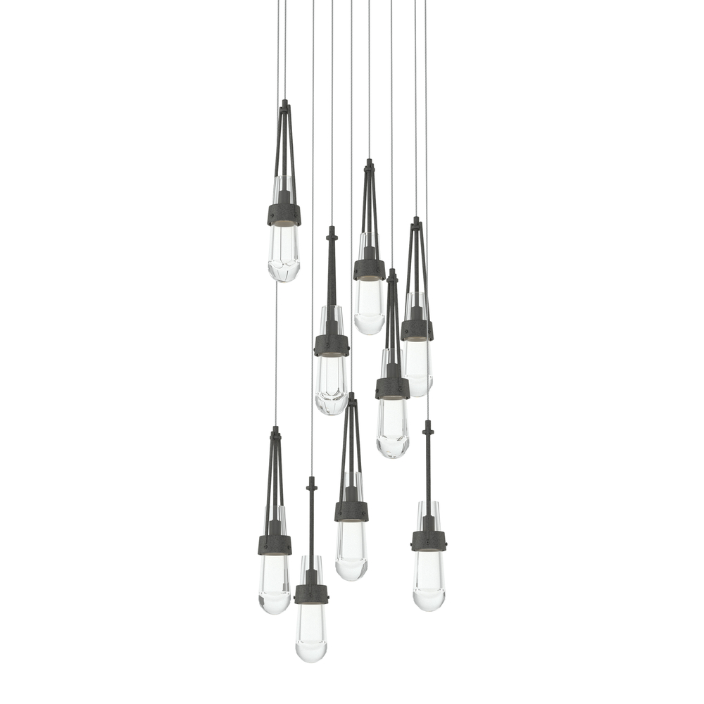 Link 9-Light Clear Glass Pendant