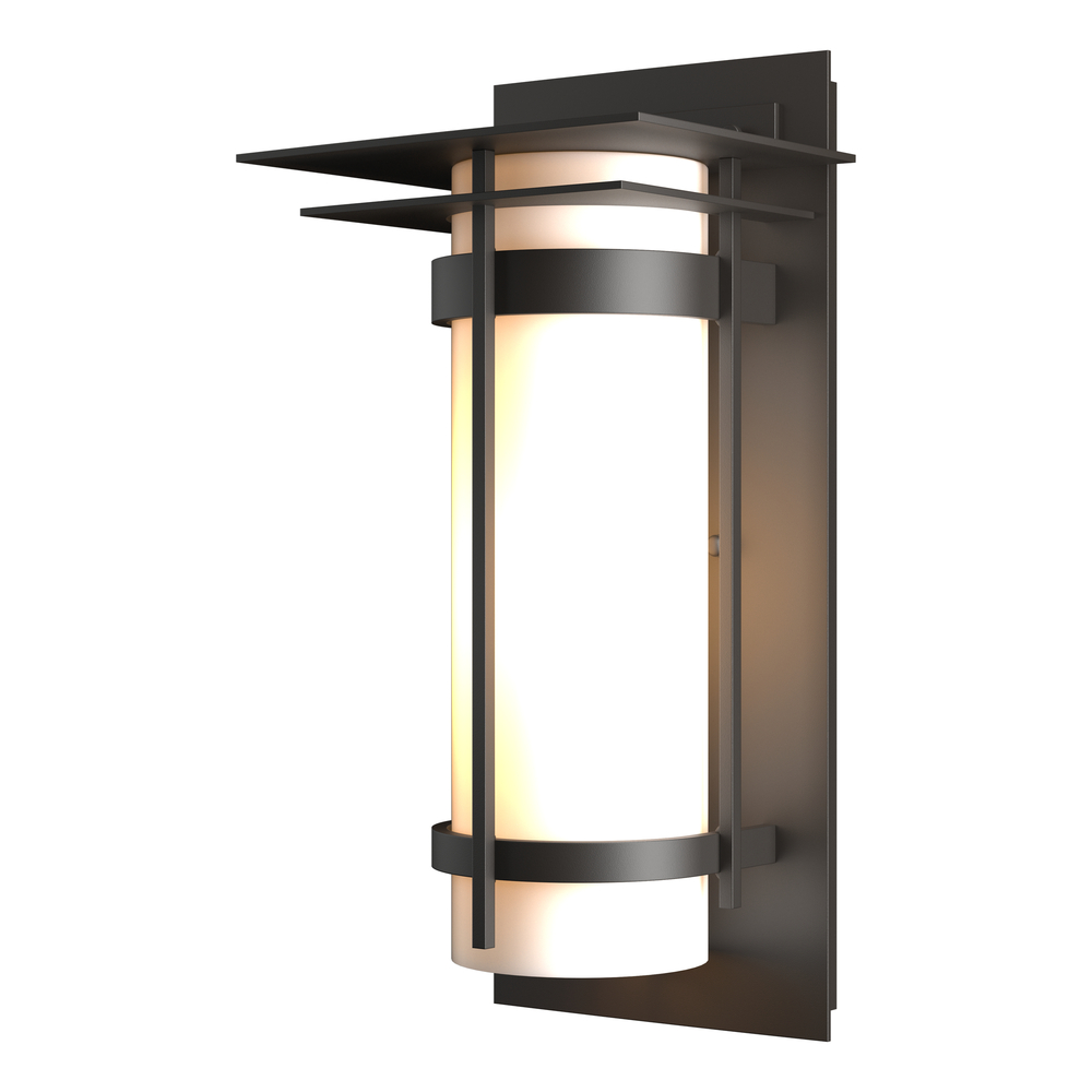 Banded with Top Plate Outdoor Sconce