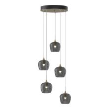  131123-SKT-STND-84-YL0709 - Ume 5-Light Pendant