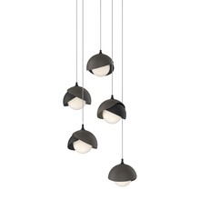 Hubbardton Forge 131125-SKT-LONG-10-07-GG0711 - Brooklyn 5-Light Double Shade Pendant