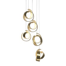 Hubbardton Forge 131129-SKT-LONG-86-GG0711 - Riza 5-Light Pendant