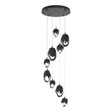 Hubbardton Forge 131142-SKT-LONG-10-BP0756 - Chrysalis 9-Light Mixed Crystal Pendant