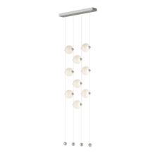 Hubbardton Forge 139057-LED-STND-85-GG0668 - Abacus 9-Light Ceiling-to-Floor LED Pendant