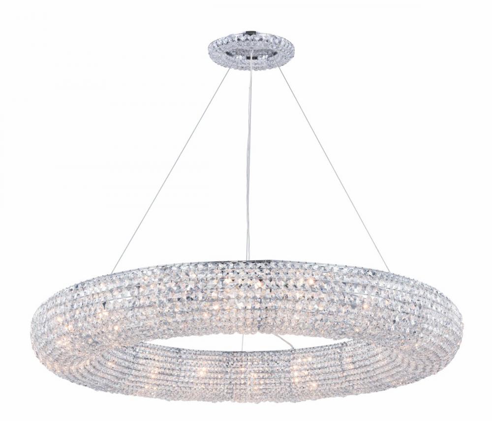 Paris 18 Light Chrome Chandelier Clear Royal Cut Crystal