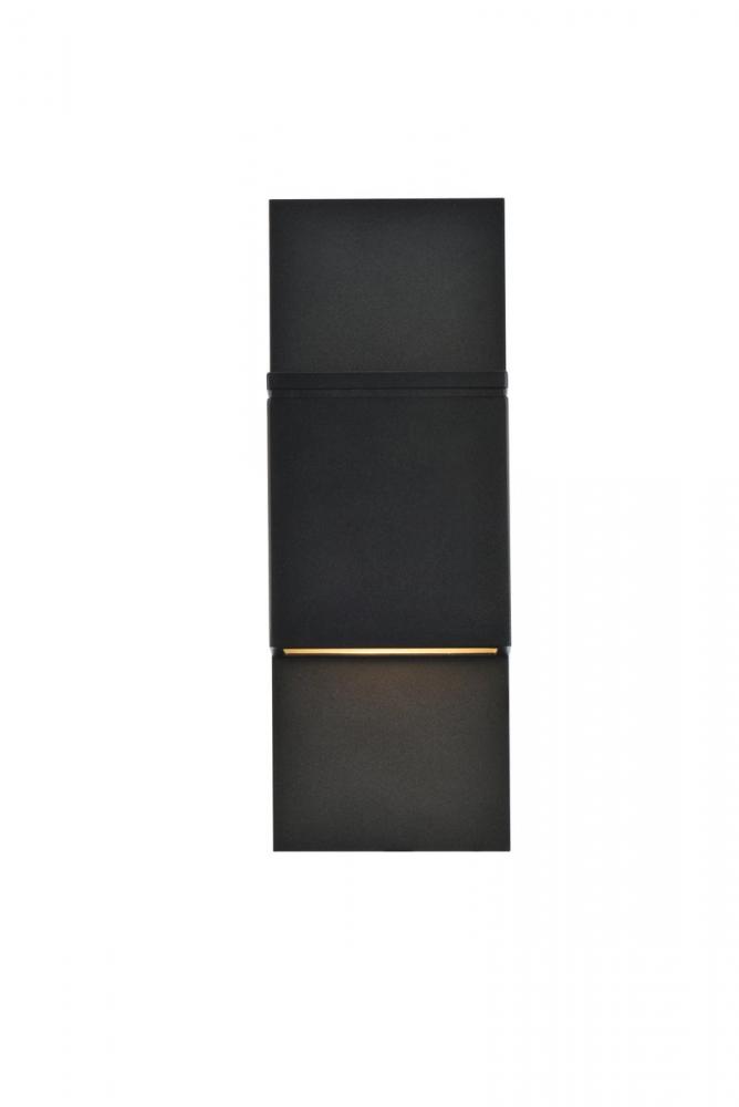 Raine Integrated LED wall sconce in black