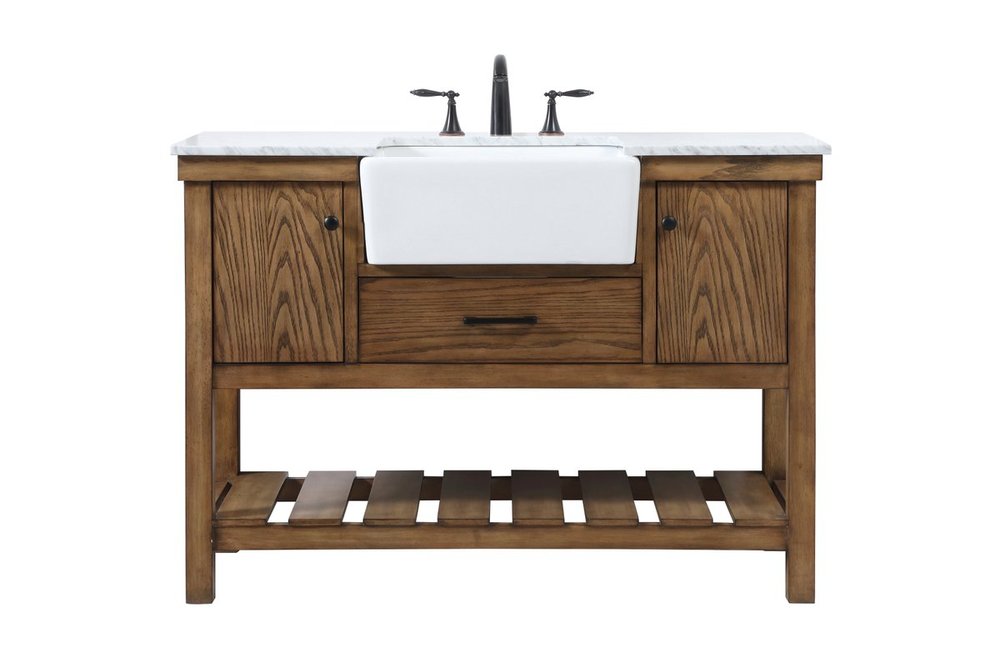 48 Inch Single Bathroom Vanity in Driftwood