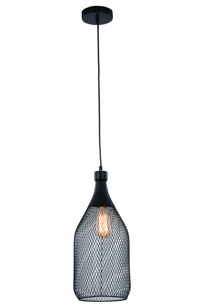 Valo 1 light Black Pendant