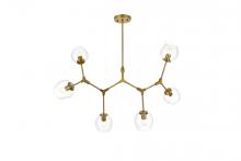 Elegant 1712G49BR - Cavoli 49 Inch Chandelier in Brass