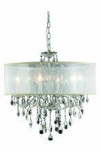 Elegant 2016D24C+SH/SA - St. Francis 6 light Chrome Chandelier