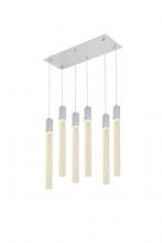 Elegant 2066D32C - Weston 6 Lights Pendant in Chrome