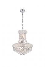 Elegant V1800D16C/RC - Primo 8 Light Chrome Pendant Clear Royal Cut Crystal