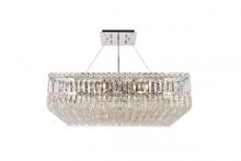 Elegant V2032D28C/RC - MaxIme 12 Light Chrome Chandelier Clear Royal Cut Crystal