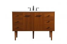  VF48048MTK - 48 Inch Single Bathroom Vanity in Teak