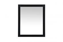 Elegant VM23036BK - Aqua Vanity Mirror 30x36 Inch in Black