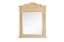 Elegant VM32836LT - Wood Frame Mirror 28 Inchx36 Inch in Light Antique Beige