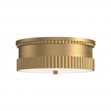 Alora Lighting FM416114BG - Rue 14-in Brushed Gold 3 Lights Flush Mount