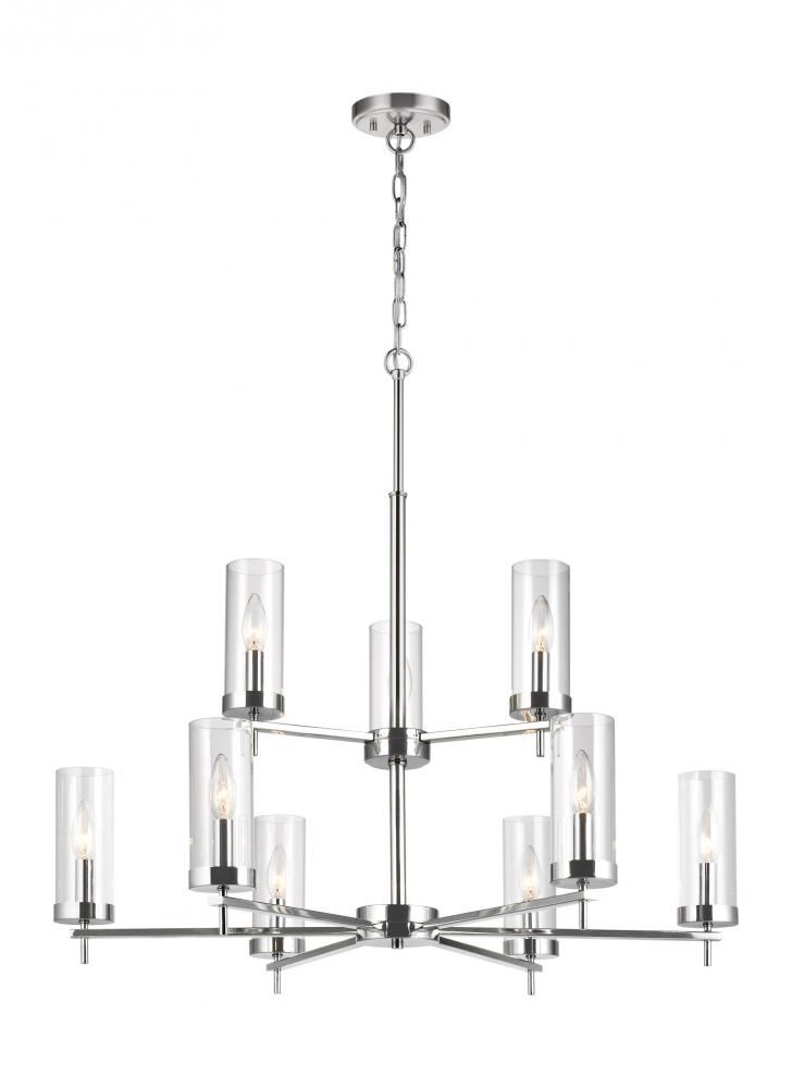 Zire Nine Light Chandelier