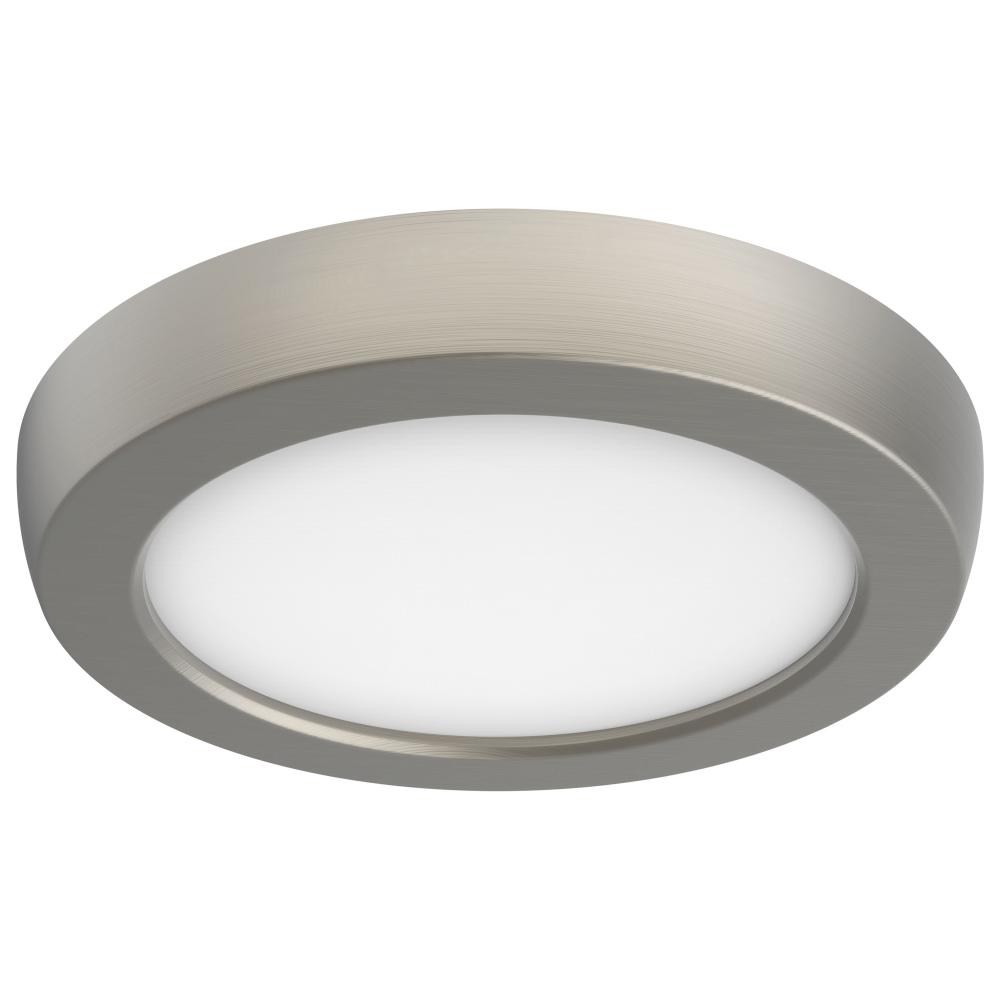 Blink Pro - 9W; 5in; LED Fixture; CCT Selectable; Round Shape; Brushed Nickel Finish; 120V