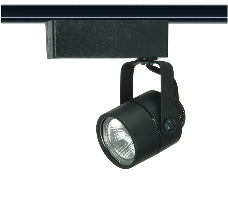 1 Light - MR16 - 12V Track Head - Round - Black Finish