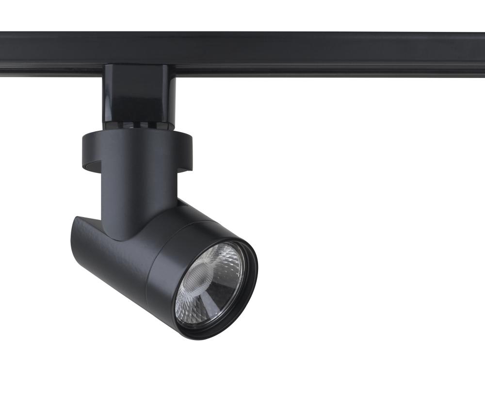 LED 12W Track Head - Barrel - Black Finish - 36 Degree Beam