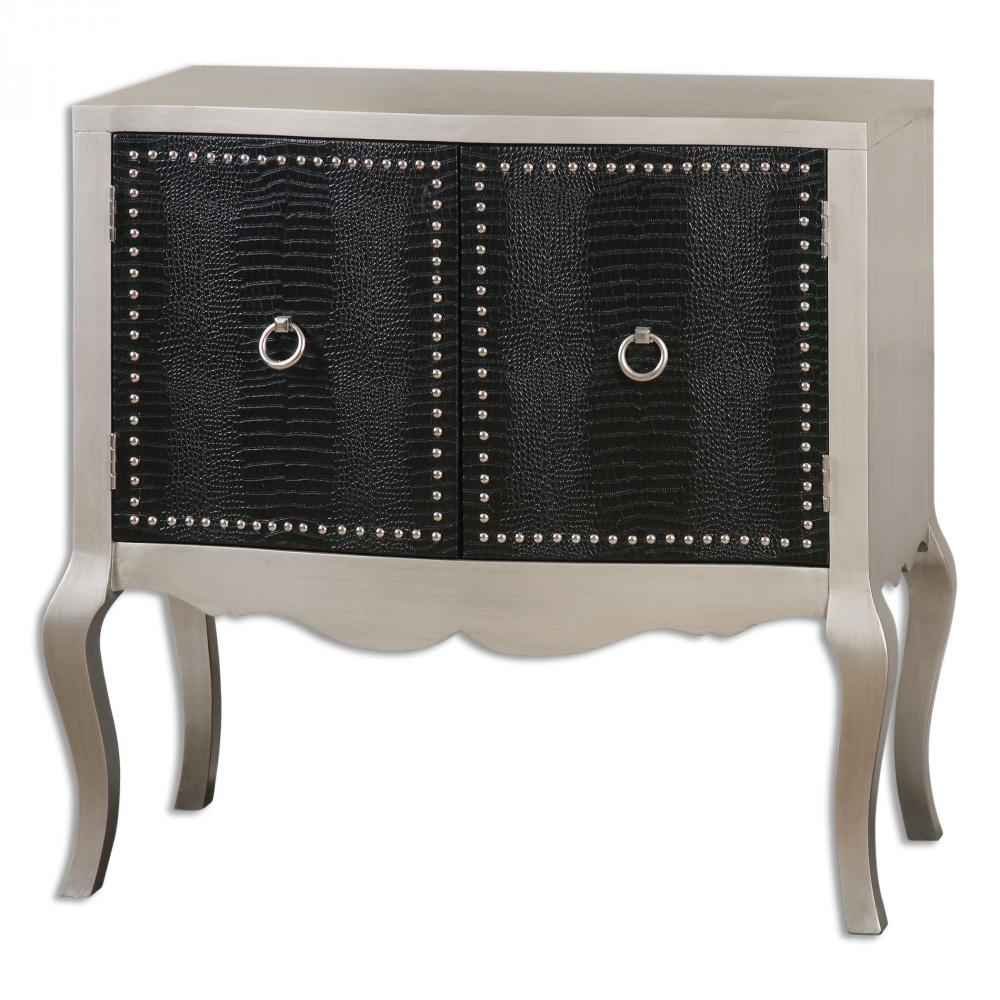 Uttermost Tesha Leather Console Cabinet