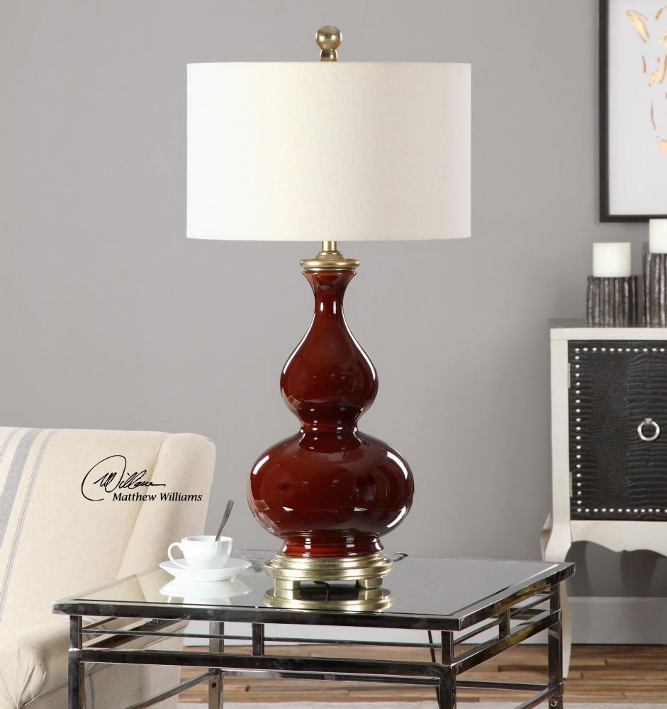 burgundy bedside lamps