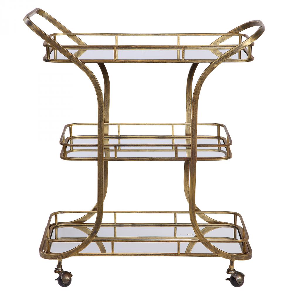 Stassi Gold Serving Cart