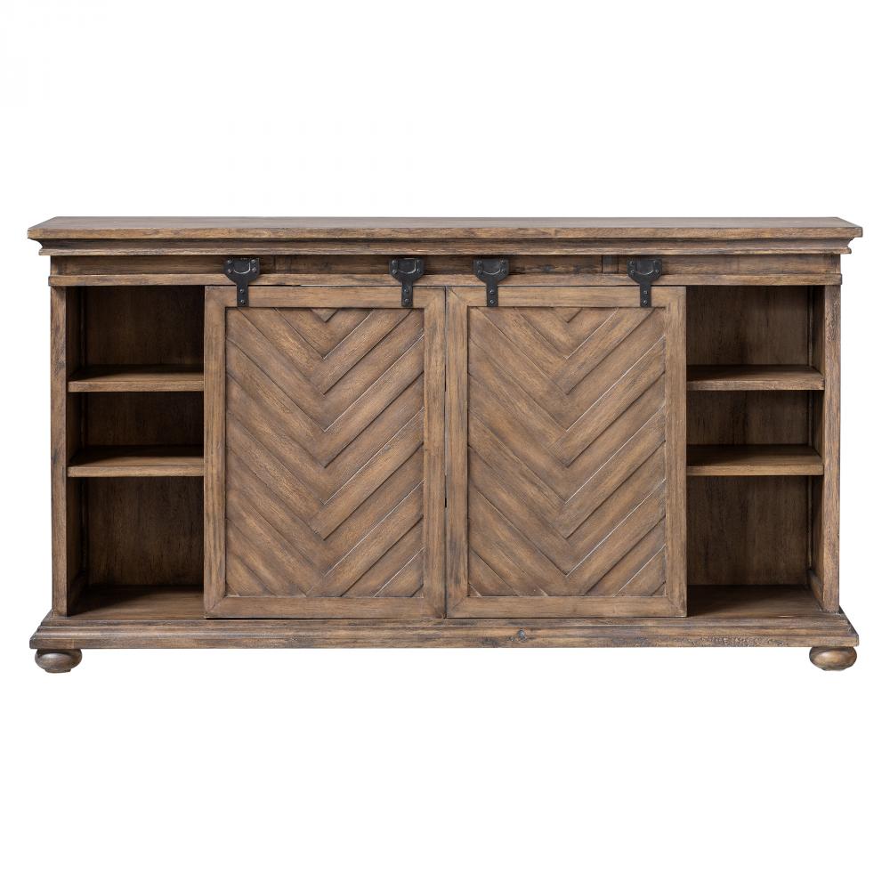 Primalia Barn Door Media Console