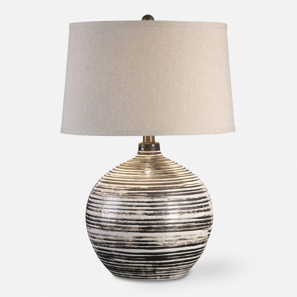 Uttermost Bloxom Mocha Ivory Lamp