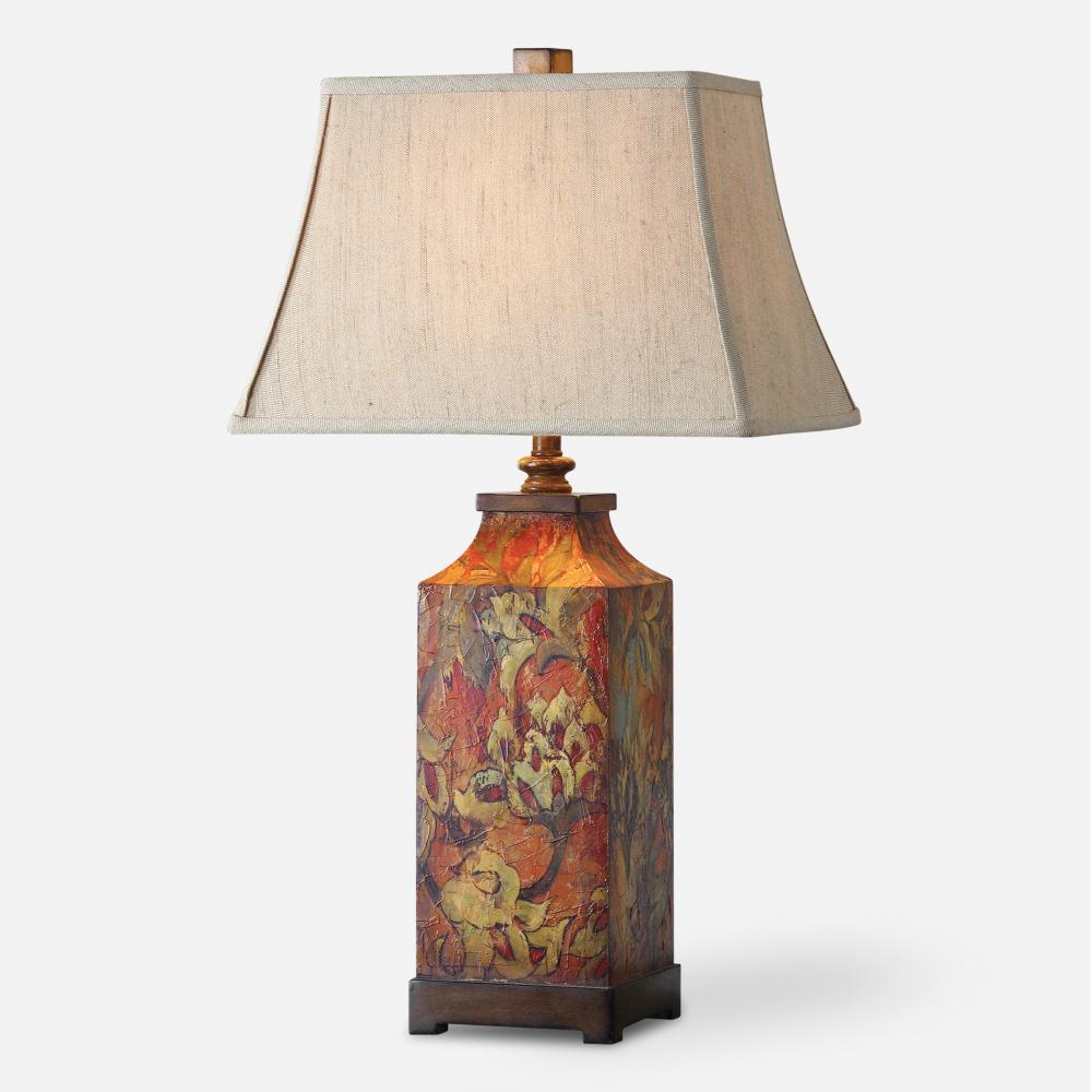 Colorful Flowers Table Lamp