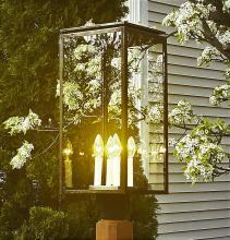 Northeast Lantern 11653-DAB-LT4-CLR - Dowtown Post Light With 4 Candelabras