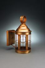 Northeast Lantern 3317-VG-MED-CLR-NS - Cone Top Wall Verdi Gris Medium Base Socket Clear Glass Open Bottom No Scroll