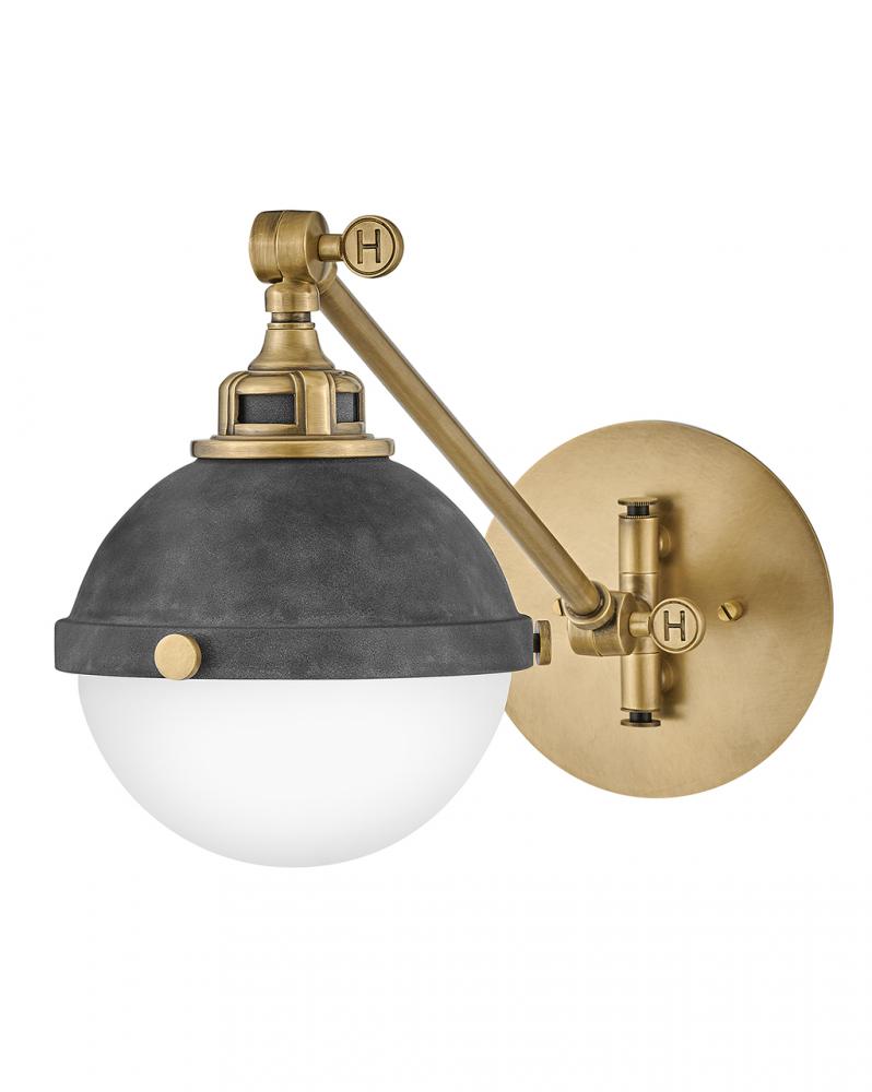 Small Swing Arm Single Light Sconce