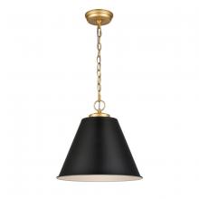 ELK Home 68164/1 - Vellus 14'' Wide 1-Light Pendant - Matte Black