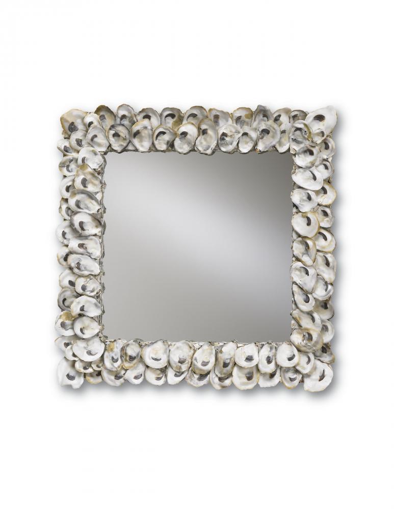 Oyster Shell Square Mirror