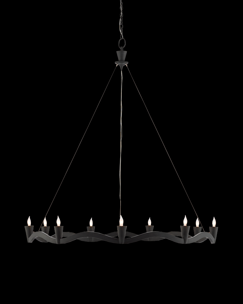 Serpentina Black Chandelier