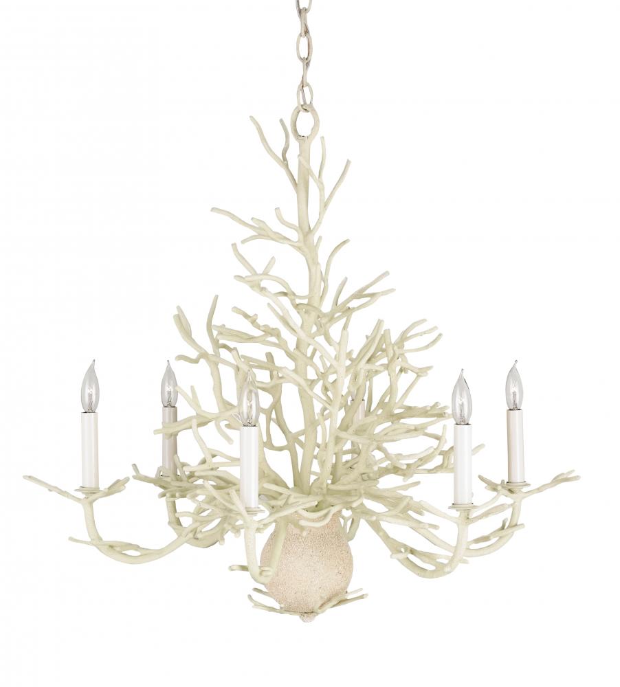 Seaward Small White Chandelier