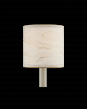 Currey 0900-0016 - Marble Cream Paper Drum Chandelier Shade